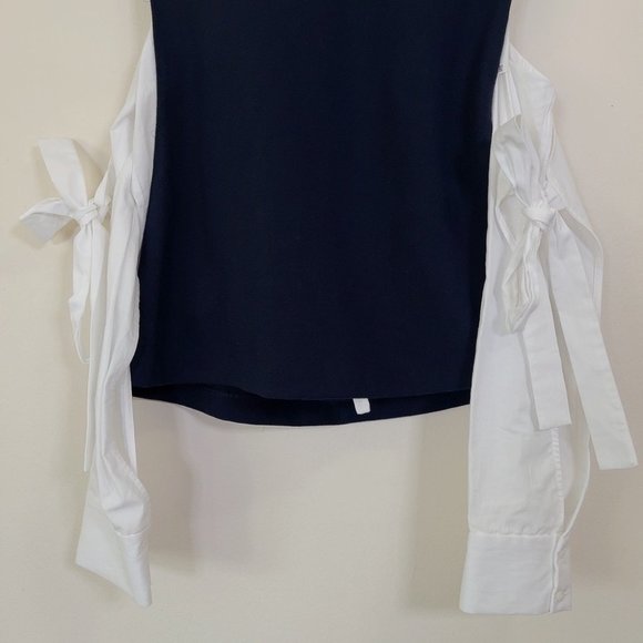 🔖🏷️ NWT Zara Navy Color Combination Top - Picture 5 of 12
